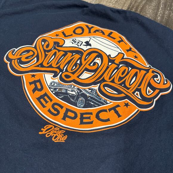 DYSE One Graphic T-Shirt 2XL Blue Short Sleeve San Diego Loyalty Respect - Picture 10 of 10
